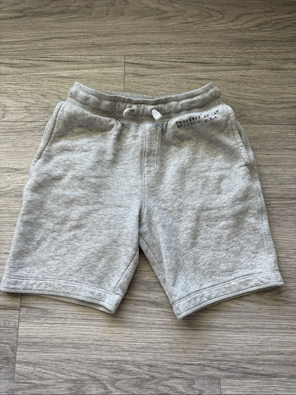 GAP Light Gray Sweat Shorts with Drawstring Size 10/L